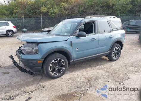 2023 Ford Bronco Sport Outer Banks z USA, uszkodzony, nr VIN 3FMCR9C62PRD65003